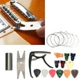 thumbnail image 1 of Electric Guitar Accessory Pack, Combination Zinc Alloy Thicker Silicone Pad Guitars Tool Changing Accessories Rust-Proof  For Beginners For Music Learning, 1 of 8