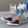 thumbnail image 5 of Xecao Refreshing Citrus Splash Print Compression Socks for Both Men And Women for Running, Travel, Flight, Nurse, 5 of 6