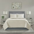 thumbnail image 2 of Home Essence Wiley 3 Piece Reversible Coverlet Set, Full/Queen, Cream, 2 of 6