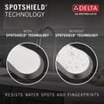thumbnail image 5 of Delta Lenta Brushed Nickel Kitchen Faucet with Pull Down Sprayer, Modern Single Hole Kitchen Sink Faucet, Single Handle, SpotShield Stainless, 5 of 8