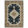 thumbnail image 4 of Oriental Weavers Andorra Area Rug - 2281E - 1'10" x 3'2" - in Blue/ Orange - Vintage Bohemian Style, Stain Resistant, Family and Pet Friendly , Entryway, Bathroom Accent Rug, 4 of 4
