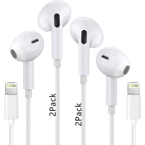 Lot de 2 écouteurs Apple pour iPhone 13 [certifiés Apple MFi] écouteurs  filaires pour iPhone, compatibles avec les écouteurs intra-auriculaires 