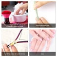 thumbnail image 3 of 8 Pieces Cuticle Nippers Stainless Steel Cuticle Trimmer Pointed Blade Cuticle Cutter Clipper Dead Skin Remover Scissors Manicure Tools for Fingernails and Toenails (Vivid Color), 3 of 14