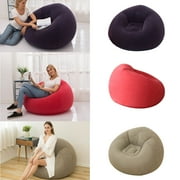 Tkrady Inflatable Lazy Sofa, Inflatable Sofa Flocking Sofa Lazy Chair