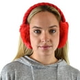 thumbnail image 4 of C.C Soft Winter Warm Adjustable Headband Ear Warmer Earmuffs, Red, 4 of 4