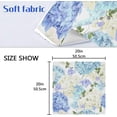 thumbnail image 7 of GZHJMY Blue White Hydrangea Flowers Cloth Napkins 20 X 20 inch Polyester Washable Cocktail Napkins for Dinner Decorative - 1 Piece Washcloths, 7 of 7