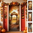 thumbnail image 7 of Todaioua Fall Banner Door Cover,Leaves Pumpkin Sunflower Banner Decor Thanksgiving Farmhouse Harvest Festival Background Decorations and Supplies for Home Party - 78×35'', 7 of 7
