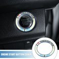 thumbnail image 2 of Unique Bargains Engine Start Stop Ignition Button Luminous Night Glow Cover Ring Trim for Honda Civic 2016-2021 Blue, 2 of 7