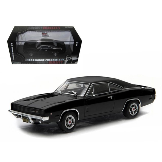 1968 Dodge Charger Black R / T Steve McQueen Bullitt Movie 1968 1/43 Diecast Model Car Greenlight 86432