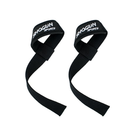 Shogun Sports Lifting Straps. Wrist Support Wraps for Weightlifting, CrossFit, Powerlifting, Bodybuilding, Lifting and Gym Workouts. Heavy Duty Neoprene Padded Lifting Straps for improved