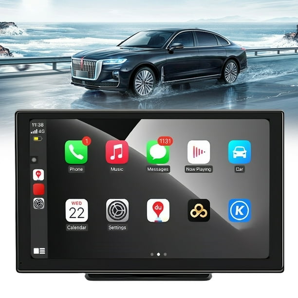 Estéreo auto inalámbrico portátil FM/GPS/BT del coche de la pantalla táctil de Carplay Android de 9 pulgadas