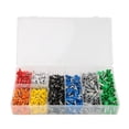 thumbnail image 2 of Terminal de crimpado de alambre, 1200pcs/box Conector de alambre terminal de tubo de crimpado de casquillo preaislado, 2 of 8