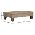 thumbnail image 4 of Safavieh Leary Wicker and Wooden Bench in Natural Unfinished, 4 of 4