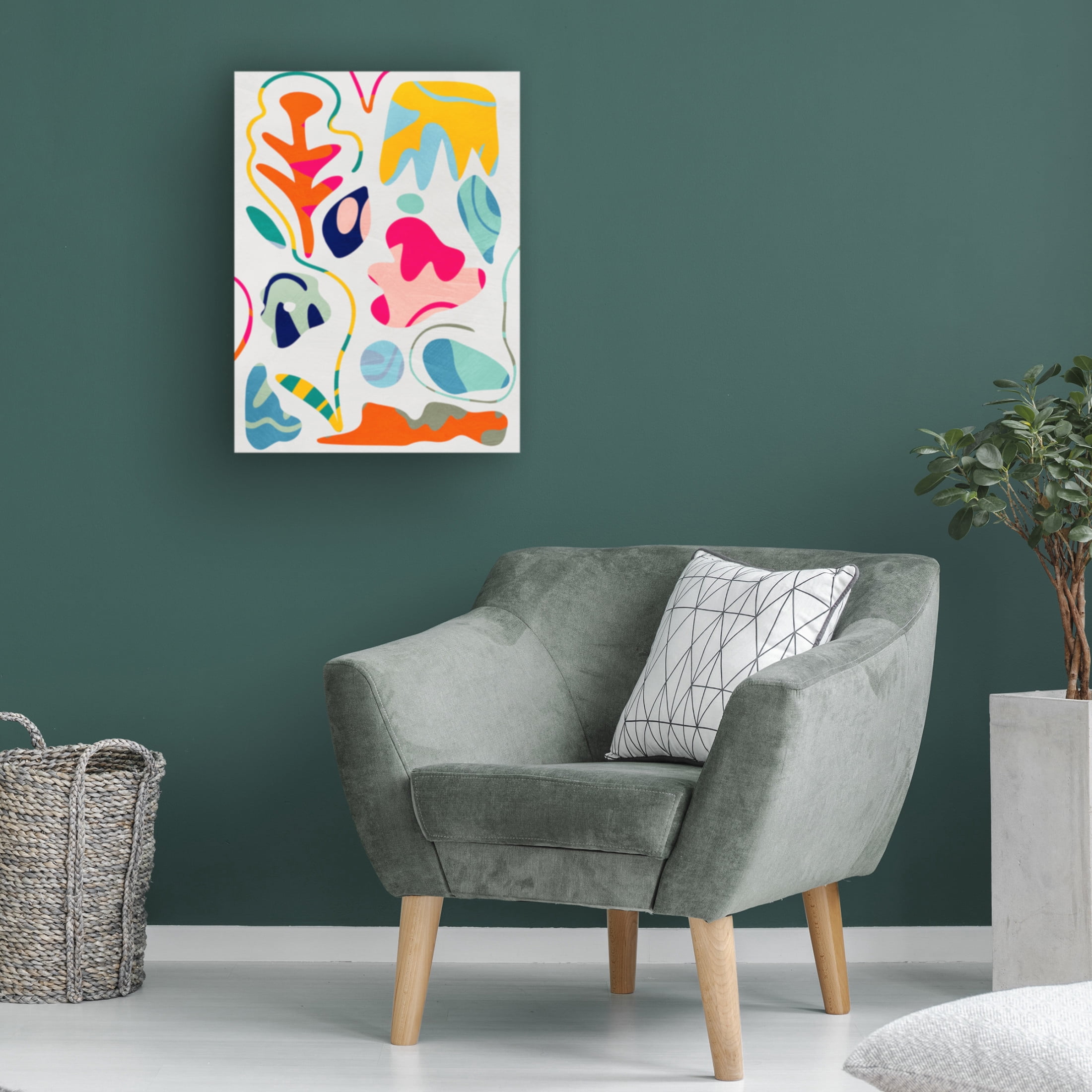 Trademark Fine Art Ana Rut Bre Matisse inspired shapes Canvas Wall Art