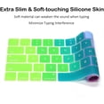 thumbnail image 4 of Funda de teclado con degradado azul, protector de teclado delgado para MacBook Pro de 13" 15" con barra táctil (modelos A2159, A1989, A1990, A1706, A1707) (2019 2018 2017 2016) (azul oscuro) Vhermosa CZDZ-HY39-3, 4 of 5