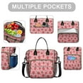 thumbnail image 2 of OBREWU Strawberry Plants Fruit Womens Lunch Box for Work,Insulated Large Strawberry Plants Fruit Lunch Bag for Women,Loncheras Para Mujer,Leakproof Adult Lunch Bag for Work,Beach,Travel,Picnic,Camping, 2 of 7