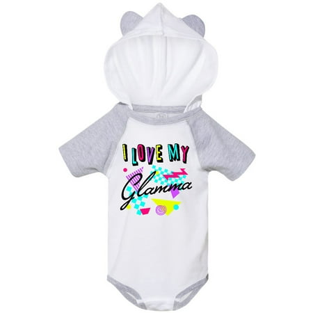 

Inktastic I Love my Glamma- 80s retro style Gift Baby Boy or Baby Girl Bodysuit
