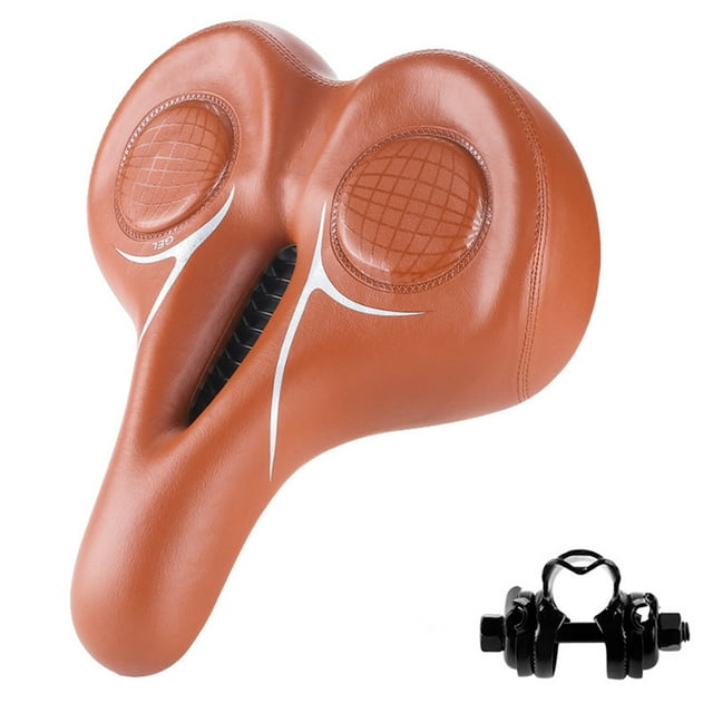 Selle Creuse Respirante pour Vélo d'Exercice en Mousse Mémoire Confortable, Siège pour BMX MTB
