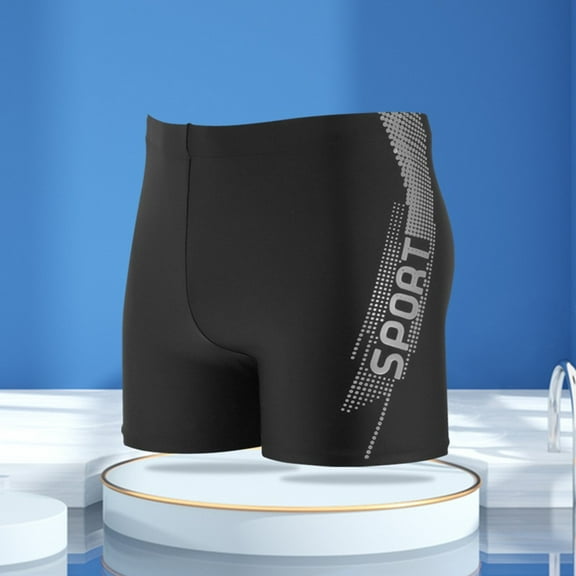 Men Swimwear Swimming Trunks Beach Shorts Mens Swimsuit Swim Boxer Trunks Beach Briefs With Drawstring Lined