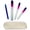 Purple & Pink Nail Files & Royal Manicure, variant on Alban Czech Glass Nail File Set with Manicure Stick & Vegan Leather Cosmetic Case (Yellow-Green Nail Files, Green Manicure Stick & Cream Cosmetic Case)