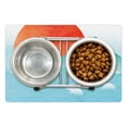 thumbnail image 1 of Wave Pet Mat for Food and Water, Image Japanese Far Eastern Nature Sun Ocean and Mountain, Non-Slip Rubber Mat for Dogs and Cats, 18" X 12", by Ambesonne, 1 of 2