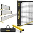 thumbnail image 1 of Set de pickleball Fostoy con red portátil de 6 pies/11 pies/22 pies con ruedas, 1 of 9