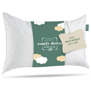 95% 5% Down, 16 X 30 Rectangle Decorative Pillow Insert, Sham Stuffer - Made in USA