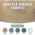 thumbnail image 3 of Waffle Weave Thermal Bed Blanket-66x90 Twin Comforter Cotton Throw Blankets for Bed, Sofa, Bedroom Decor, Housewarming Gifts, Layering of Hotels & Hospital Bed Sheets Plum, 3 of 7
