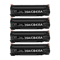 4 Pack New Toner Cartridge For HP 35A CB435A Compatible with HP LaserJet Pro P1002 P1003 P1004 P1005 P1006 P1009