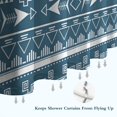thumbnail image 6 of Blue Geometric Triangle Arrow Pattern Shower Curtain 72"x84" ,Bathroom Decorative Shower Curtains Set with 12 Hooks,Modern Waterproof Washable Shower Curtain, 6 of 6