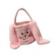thumbnail image 5 of Bolsa de transporte ligera para dulces de Pascua, cesta de regalo con huevos decorativos y contenedor de almacenamiento. Rosa, 5 of 9