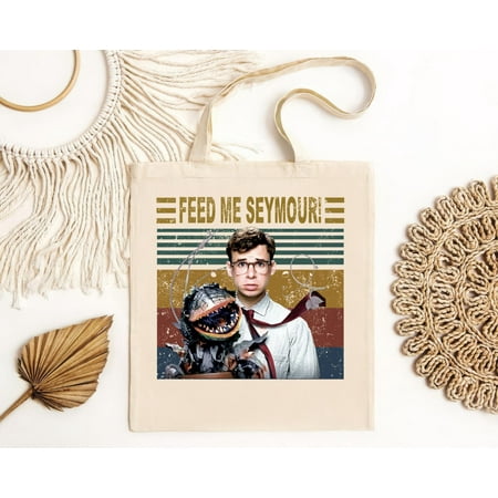 vintage Audrey 2 Little Shop of Horrors Seymour Krelborn Feed Me Seymour Vintage Tote Bag-TH9274