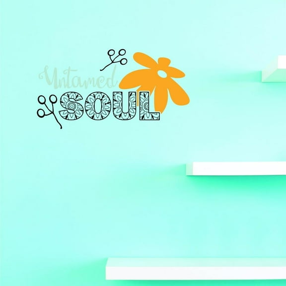 Custom Decals Untamed Soul Wall Art Size: 20 X 40 Inches Color: Multi
