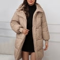 thumbnail image 6 of Pyhlmscde Women's Casual Long Waisted Thick Warm Cotton Down Coat, Winter Coats for Women, Long Puffer Coat Women, Winter Clothes for Women, 6 of 6