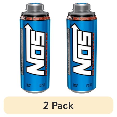 (2 pack) NOS High Performance Energy Drink, 24 fl oz