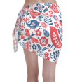 thumbnail image 2 of Disketp Birds Flowers Women Swimsuit Cover Up Short Chiffon Summer Beach Sarong Bikini Wrap Skirt Bathing Suit, 2 of 7