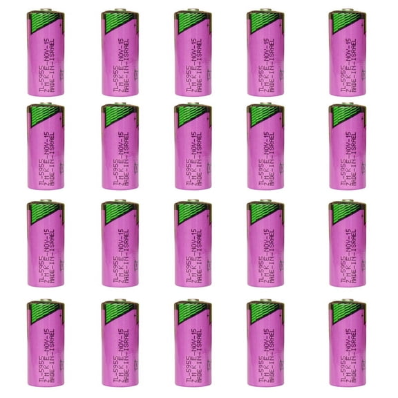 20 PCS TL-5955 3.6V 2/3AA Battery Replacement for Tadiran TL-2155 TL-4955 TL-5155 TL-5955, Xeno XL-055F, Comp-100 Lithium Thionyl Chloride Battery (ER14335)