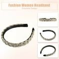 thumbnail image 4 of Unique Bargains Thick Braided Headbands Non-slip Fashion Headbands Twisted Braid Knotted Hair Hoop for Women Champagne, 4 of 7