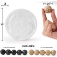 thumbnail image 6 of Radicaln Marble Tic Tac Toe 10" Black & Coral – Premium Outdoor Game for Adults & Family, Ideal Backyard Activity, Coffee Table Decor & Gift Idea, 6 of 7