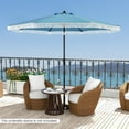 thumbnail image 6 of REKHH  FT Patio Umbrella with Fringe, Vented Top, Outdoor Tassel Table Umbrella with Push Button Tilt, Crank, Heavy-Duty Market Sunshade for Yard Garden Pool,Blue, 6 of 7