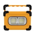 thumbnail image 1 of Luz de trabajo LED portátil, foco recargable solar y USB con soporte, luz de inundación LED impermeable para acampar al aire libre, senderismo, pesca, 1 of 3