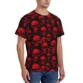 thumbnail image 5 of Rocae Red Skulls for Men's Moisture-Wicking Crew Tee - T-Shirt for Sports, Outdoor Activities, and Casual WearXX-Large, 5 of 9