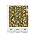 thumbnail image 5 of Lsque Black Ink Green Plaid Sunflower Mailbox Cover Standard Size ,Magnetic Mailbox Covers Post Wraps Letter Box Cover -25.5x21 in, 5 of 9