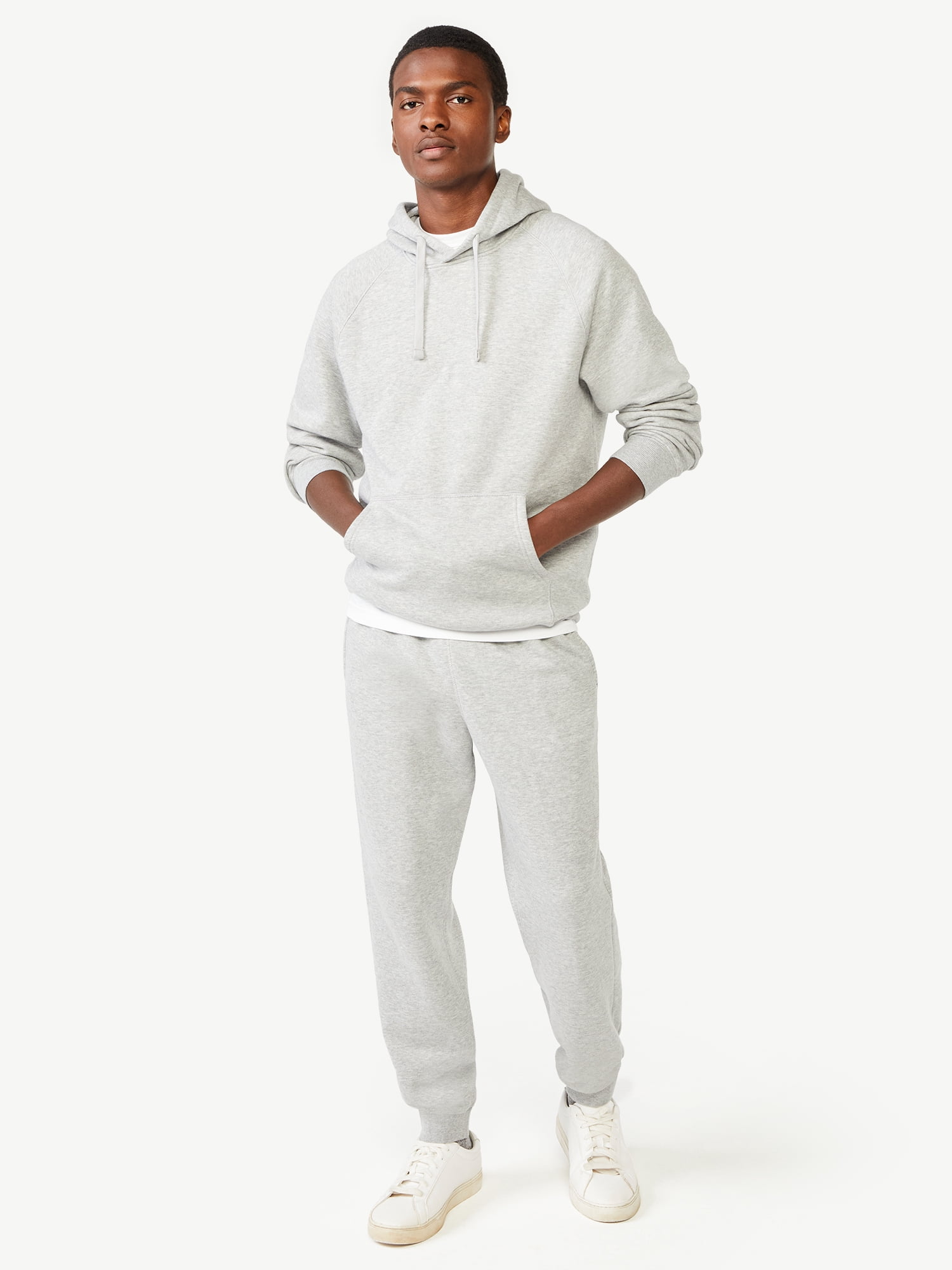 Free Assembly Men's Pullover Hoodie with Raglan Sleeves