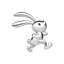 Ysmzzmsy 1 PCS 3D Rabbit Metal Car Emblem Sticker, 2.36 x 2.56 inches, Adhesive Decoration for Cars, Motorcycles