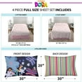 thumbnail image 3 of Dora Kids 4 Piece Pink Orange Floral Sheet Set, Full, 3 of 9