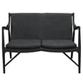 thumbnail image 2 of Modway Makeshift Fabric Loveseat in Black and Gray, 2 of 5