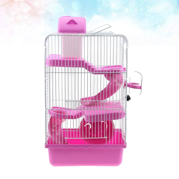 PENIKOKO Small Pet Cage with Multi-Functional Slide Platform, Spacious and Habitat for Hamsters, Gerbils, Mice, and Small Animals