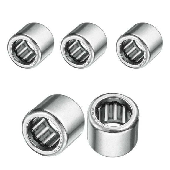 Uxcell 5 Pcs HK101612 Needle Roller Bearings 0.4 x 0.56 x 0.49 Inch, Chrome Steel Bearing