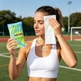 thumbnail image 6 of UNLLLL Cooling Wet Wipes, Disposable Cold Sense Towel, Non Woven Fabric with Mild Cooling Ingredients, Lowers Body Temperature, for Hot Weather Workout Spa Sport (Green), 6 of 7